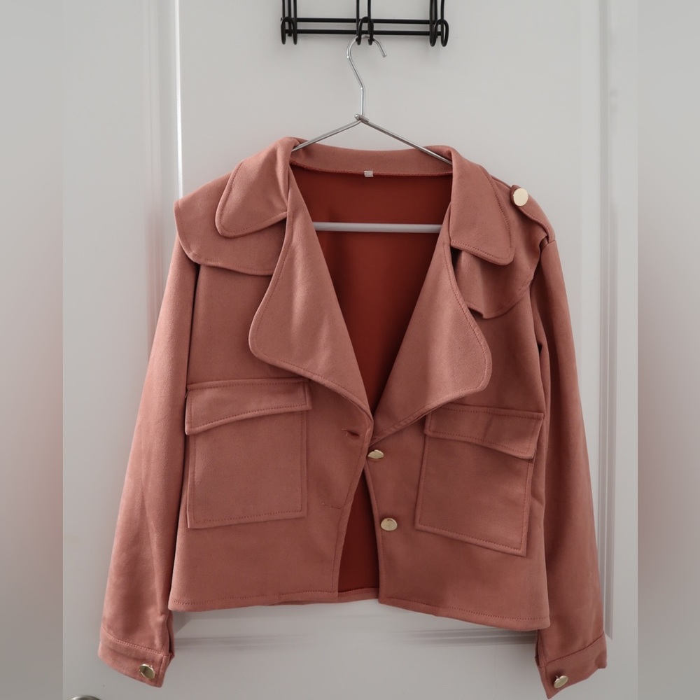Pink Suede Blazer‎ Size L